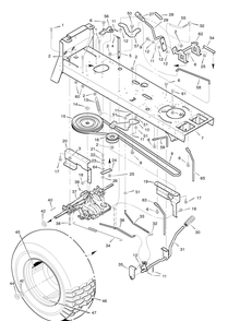 Part Location Diagram of 092614  Z Murray Bracket, Support